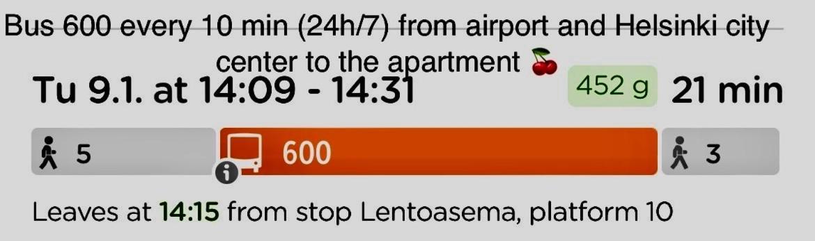 Garden City Apartment, Helsinki - Vantaa Airport Экстерьер фото